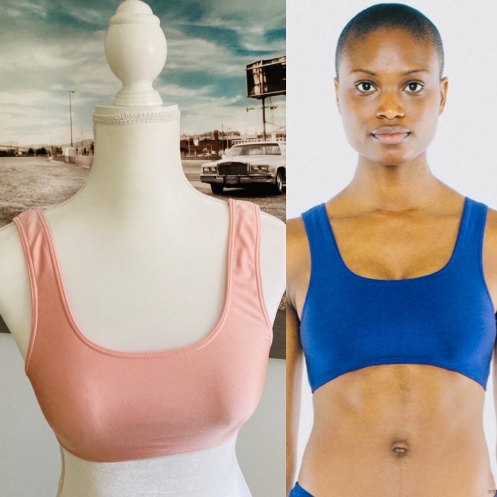 American Apparel apricot bikini top